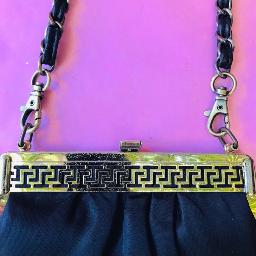 Vintage black/gold mini bag with coin purse - Picture 9 of 15